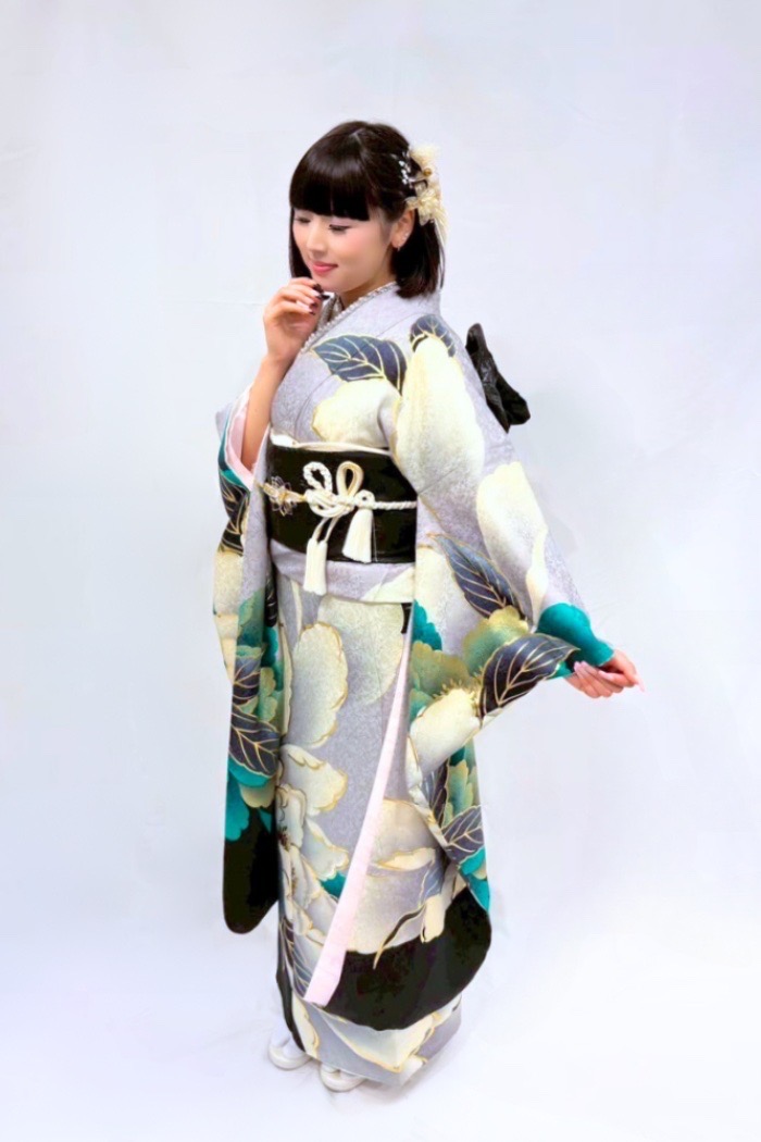 振袖】翡翠の静寂（ひすいのせいじゃく）＜Lサイズ＞