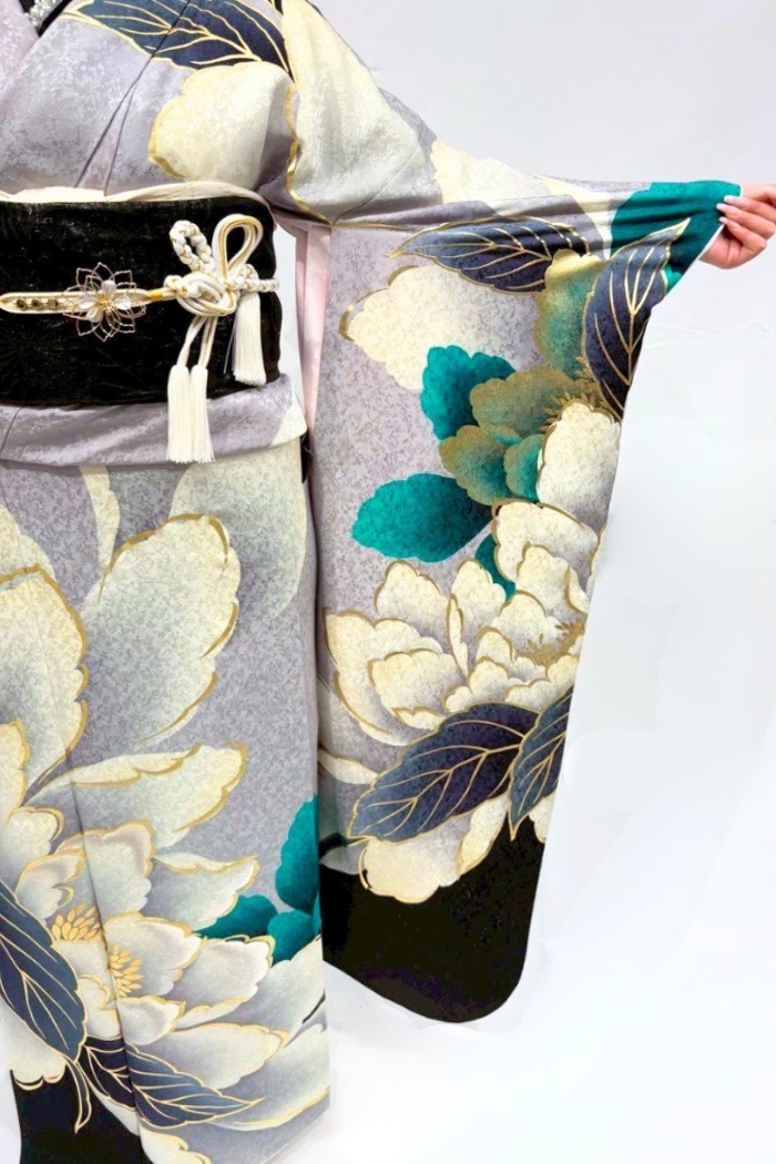 振袖】翡翠の静寂（ひすいのせいじゃく）＜Lサイズ＞