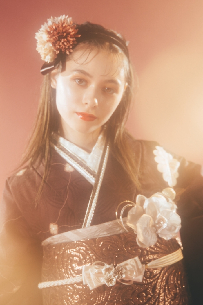 振袖 ☆朱赤地に束ね熨斗と宝尽くし七宝模様の逸品振袖 | MK振袖